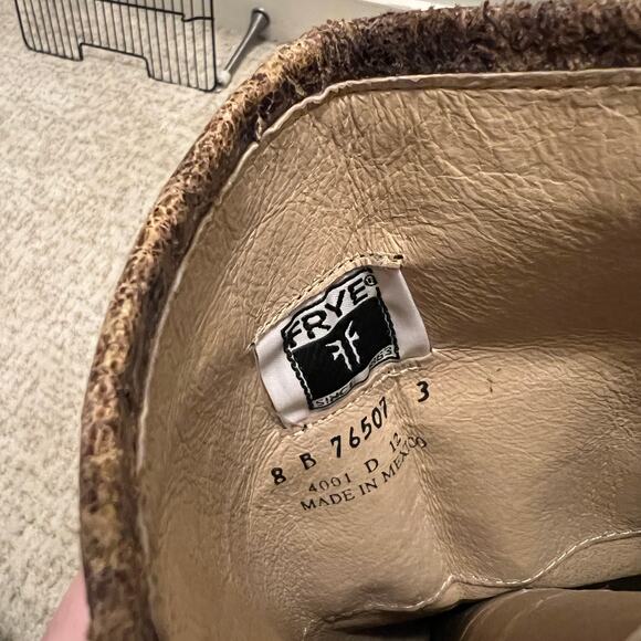 Frye 'Phillip' Cracked Distressed Leather Studded Riding Boot - 8 - Picture 6 of 9